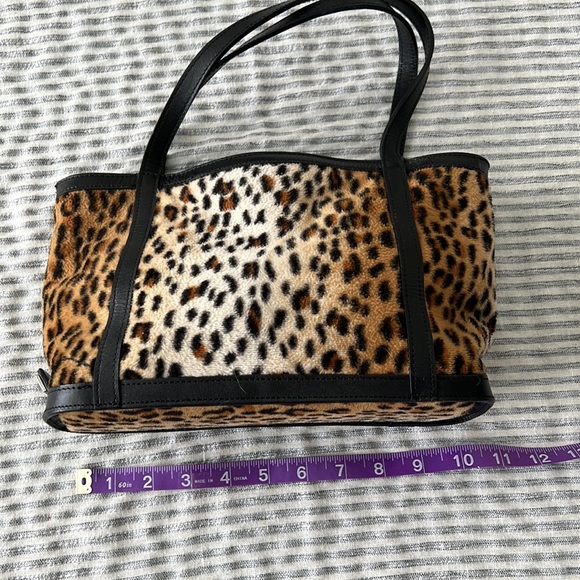 Maxx New York faux fur leopard print handbag - Picture 3 of 9